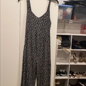 Floral maternity jumpsuit